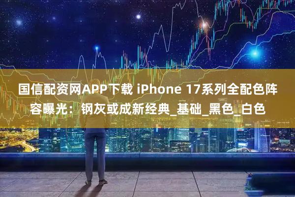 国信配资网APP下载 iPhone 17系列全配色阵容曝光：钢灰或成新经典_基础_黑色_白色
